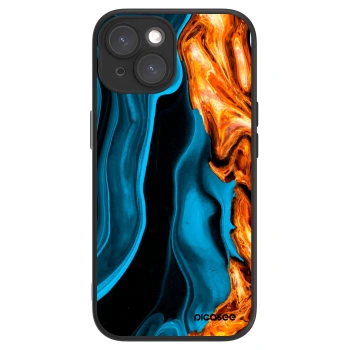 Picasee ULTIMATE CASE MagSafe pro Apple iPhone 15 - Gold blue