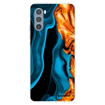 Picasee διαφανής θήκη σιλικόνης Motorola Moto G62 - Gold blue