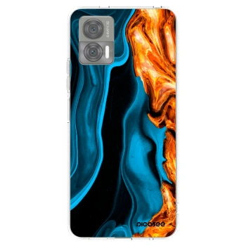 Picasee διαφανής θήκη σιλικόνης Motorola Edge 30 Neo - Gold blue