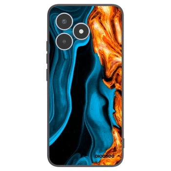 Picasee Μαύρη θήκη σιλικόνης για Realme C53 - Gold blue