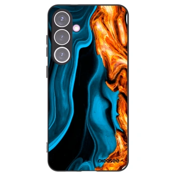 Picasee Μαύρη θήκη σιλικόνης για Samsung Galaxy S24+ S926B 5G - Gold blue