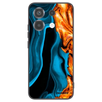 Picasee Μαύρη θήκη σιλικόνης για Xiaomi Poco X6 - Gold blue