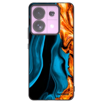 Picasee Μαύρη θήκη σιλικόνης για Xiaomi Redmi Note 13 Pro 5G - Gold blue