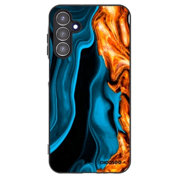Picasee Μαύρη θήκη σιλικόνης για Samsung Galaxy A15 A155F 4G - Gold blue
