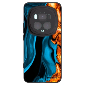 Picasee Μαύρη θήκη σιλικόνης για Honor Magic6 Pro - Gold blue