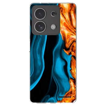 Picasee διαφανής θήκη σιλικόνης Xiaomi Redmi Note 13 4G - Gold blue