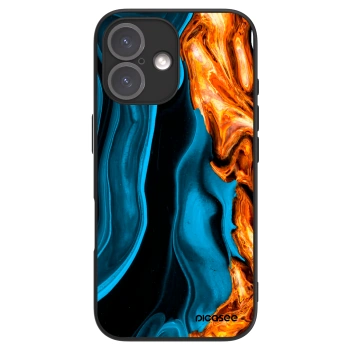 Picasee ULTIMATE CASE για Apple iPhone 16 - Gold blue