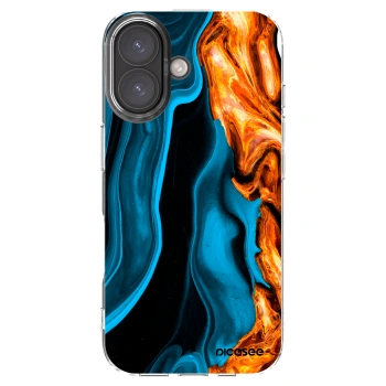 Picasee διαφανής θήκη σιλικόνης Apple iPhone 16 - Gold blue