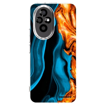 Picasee διαφανής θήκη σιλικόνης Honor 200 Pro 5G - Gold blue