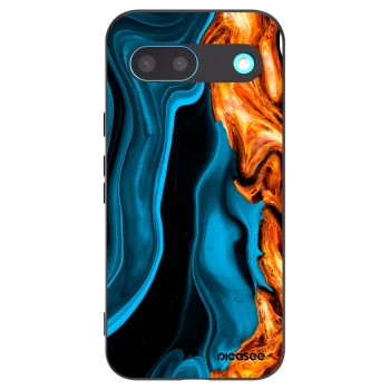 Picasee Μαύρη θήκη σιλικόνης για Google Pixel 8 - Gold blue
