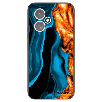 Picasee Μαύρη θήκη σιλικόνης για Honor 400 5G - Gold blue