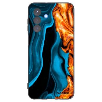 Picasee Μαύρη θήκη σιλικόνης για Samsung Galaxy A17 5G - Gold blue