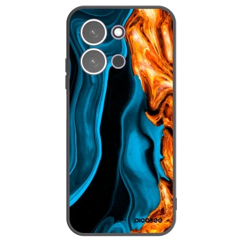 Picasee Μαύρη θήκη σιλικόνης για Xiaomi Redmi 15C 5G - Gold blue