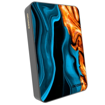 Picasee Powerbank με MagSafe 10 000 mAh Γκρί - Gold blue