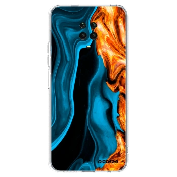Picasee διαφανής θήκη σιλικόνης Xiaomi Redmi Note 9 Pro - Gold blue