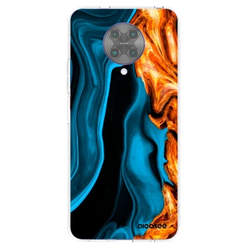 Picasee διαφανής θήκη σιλικόνης Xiaomi Poco F2 Pro - Gold blue