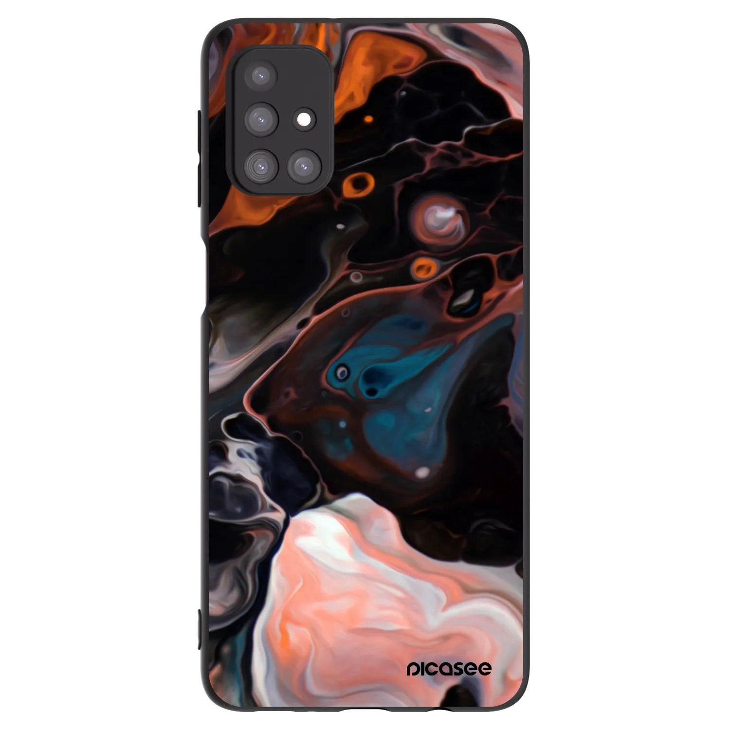 Picasee Μαύρη θήκη σιλικόνης για Samsung Galaxy M31s - Cream