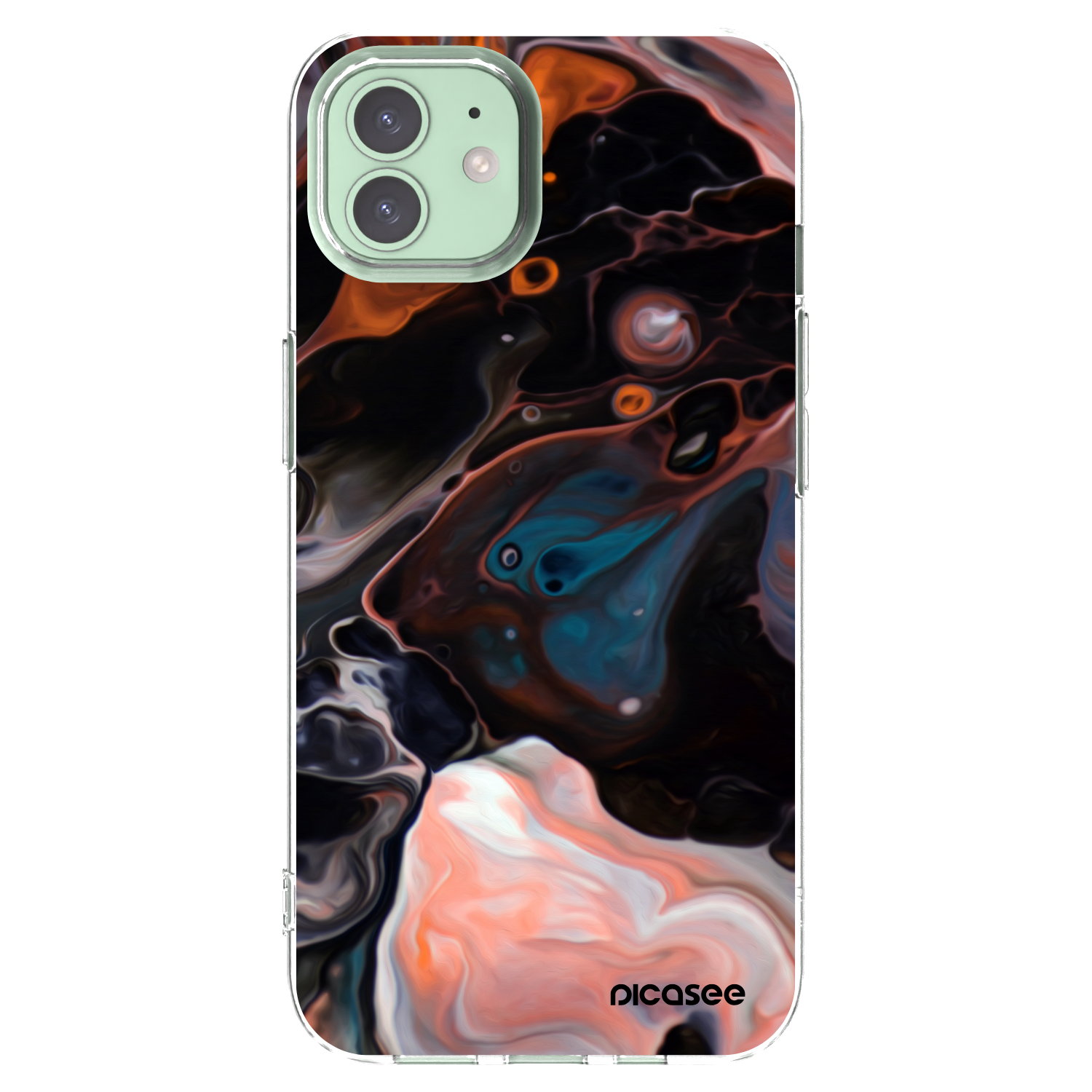 Picasee διαφανής θήκη σιλικόνης Apple iPhone 12 Pro - Cream