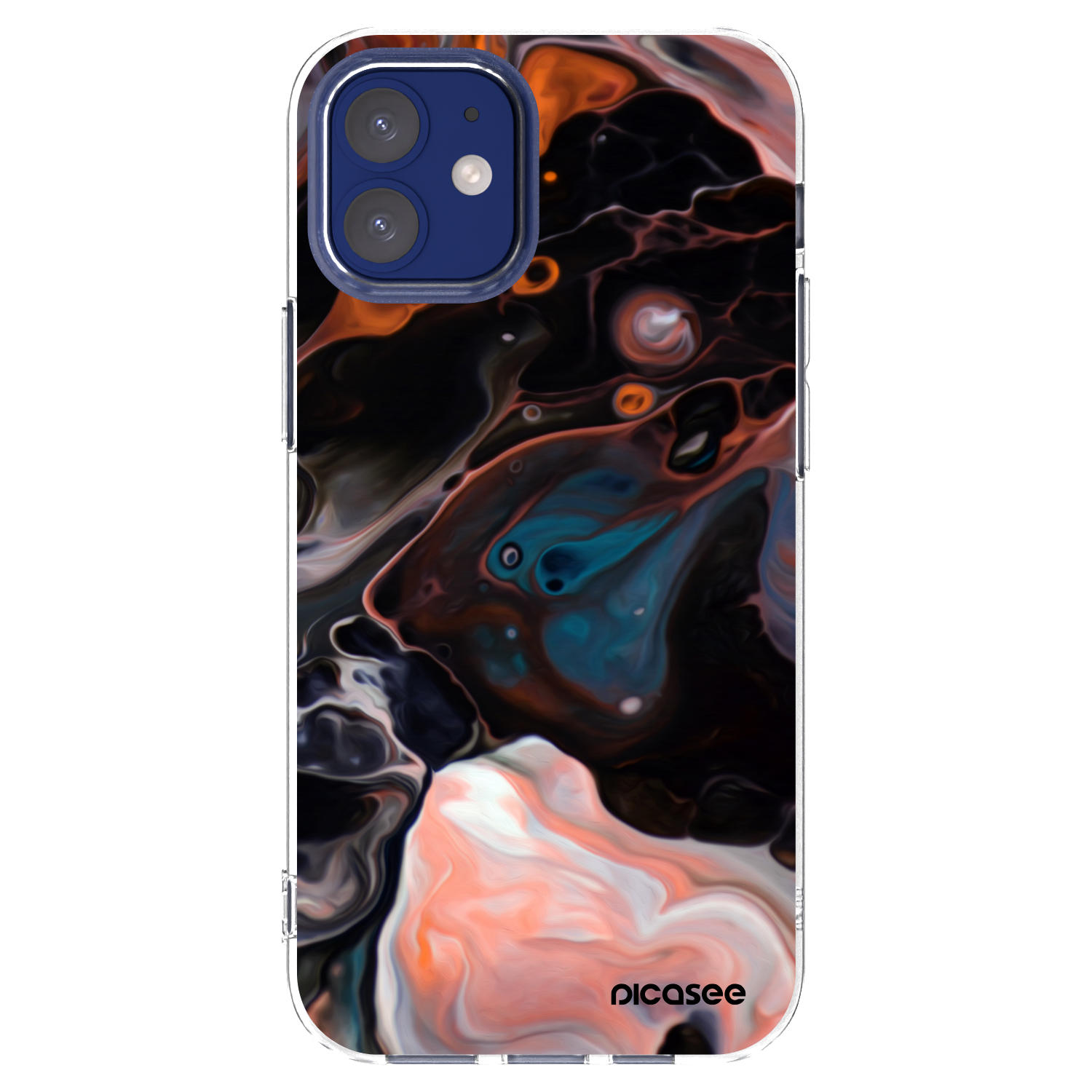 Picasee διαφανής θήκη σιλικόνης Apple iPhone 12 mini - Cream