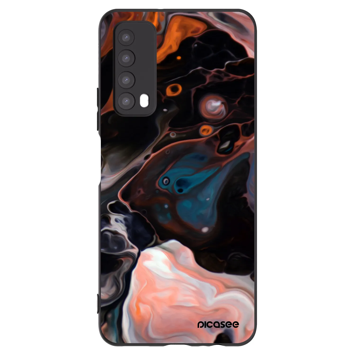 Picasee Μαύρη θήκη σιλικόνης για Huawei P Smart 2021 - Cream