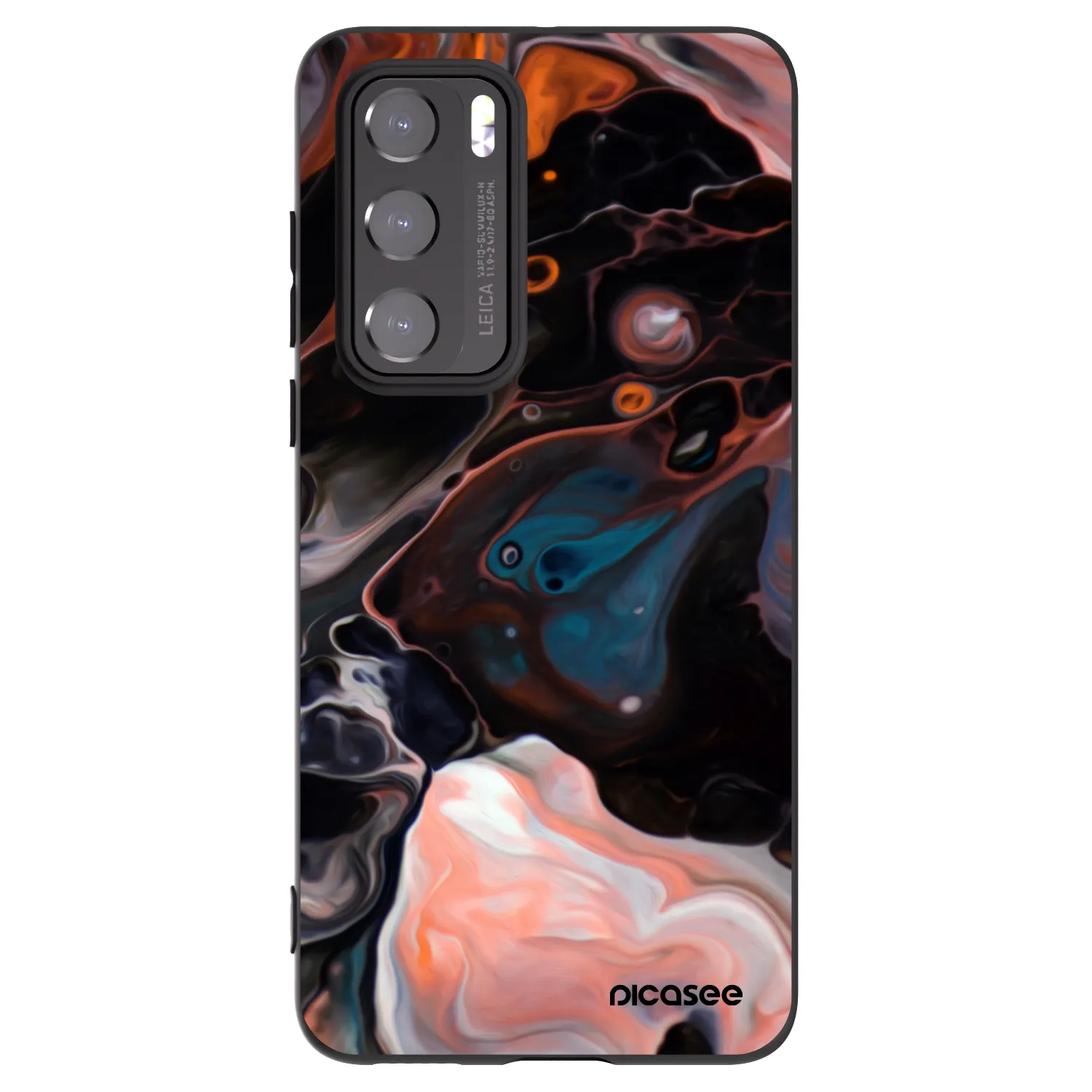 Picasee Μαύρη θήκη σιλικόνης για Huawei P40 - Cream