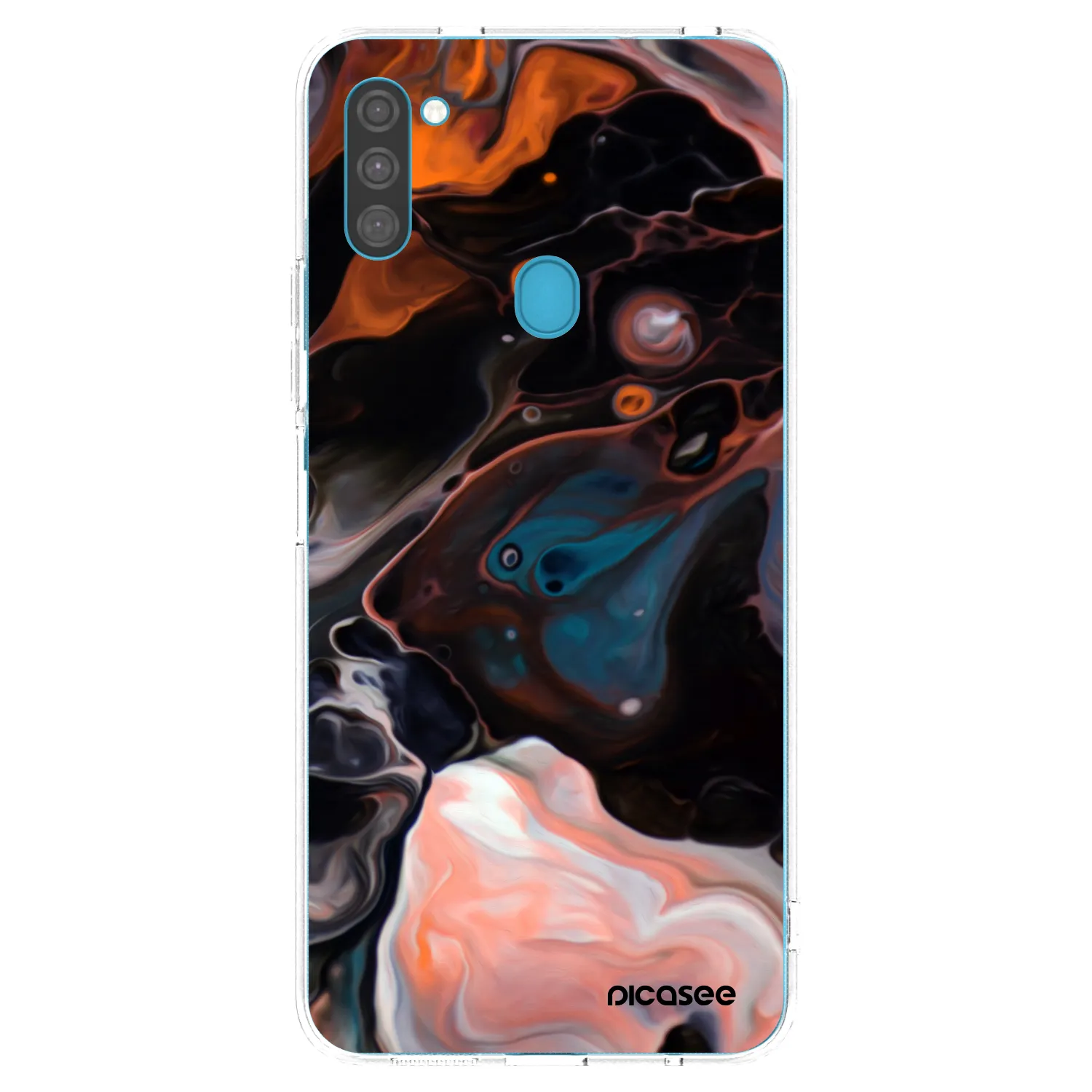 Picasee διαφανής θήκη σιλικόνης Samsung Galaxy M11 - Cream