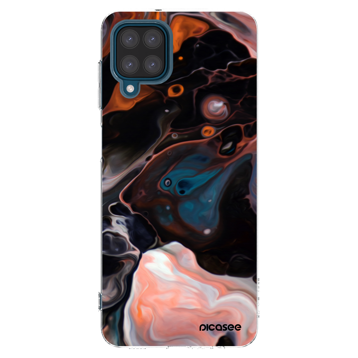 Picasee διαφανής θήκη σιλικόνης Samsung Galaxy A12 A125F - Cream