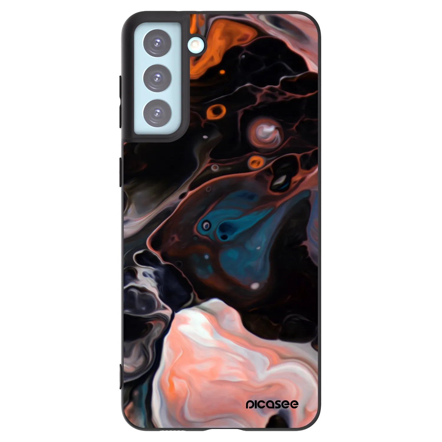 Picasee Μαύρη θήκη σιλικόνης για Samsung Galaxy S21+ 5G G996F - Cream
