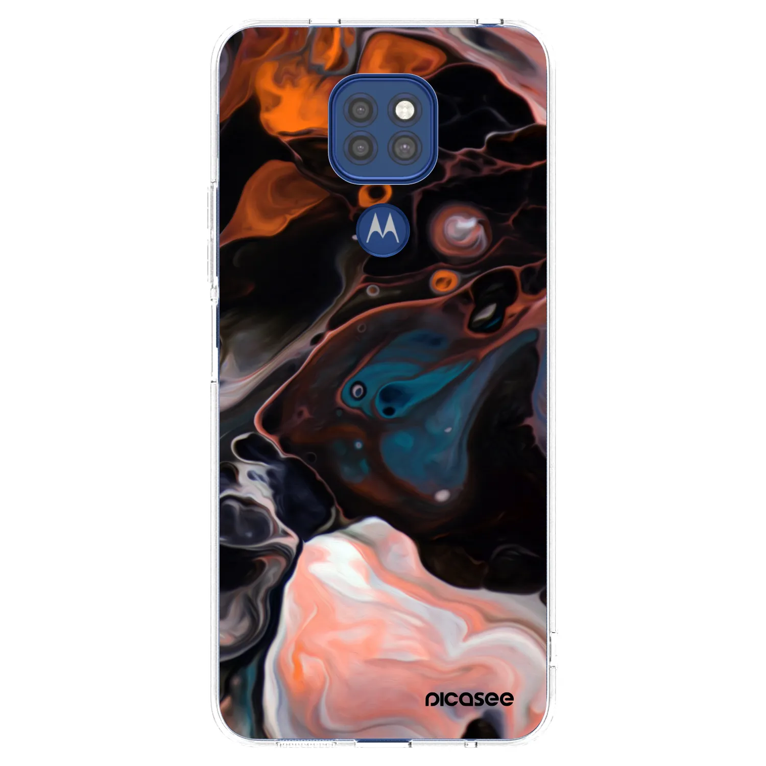 Picasee διαφανής θήκη σιλικόνης Motorola Moto G9 Play - Cream