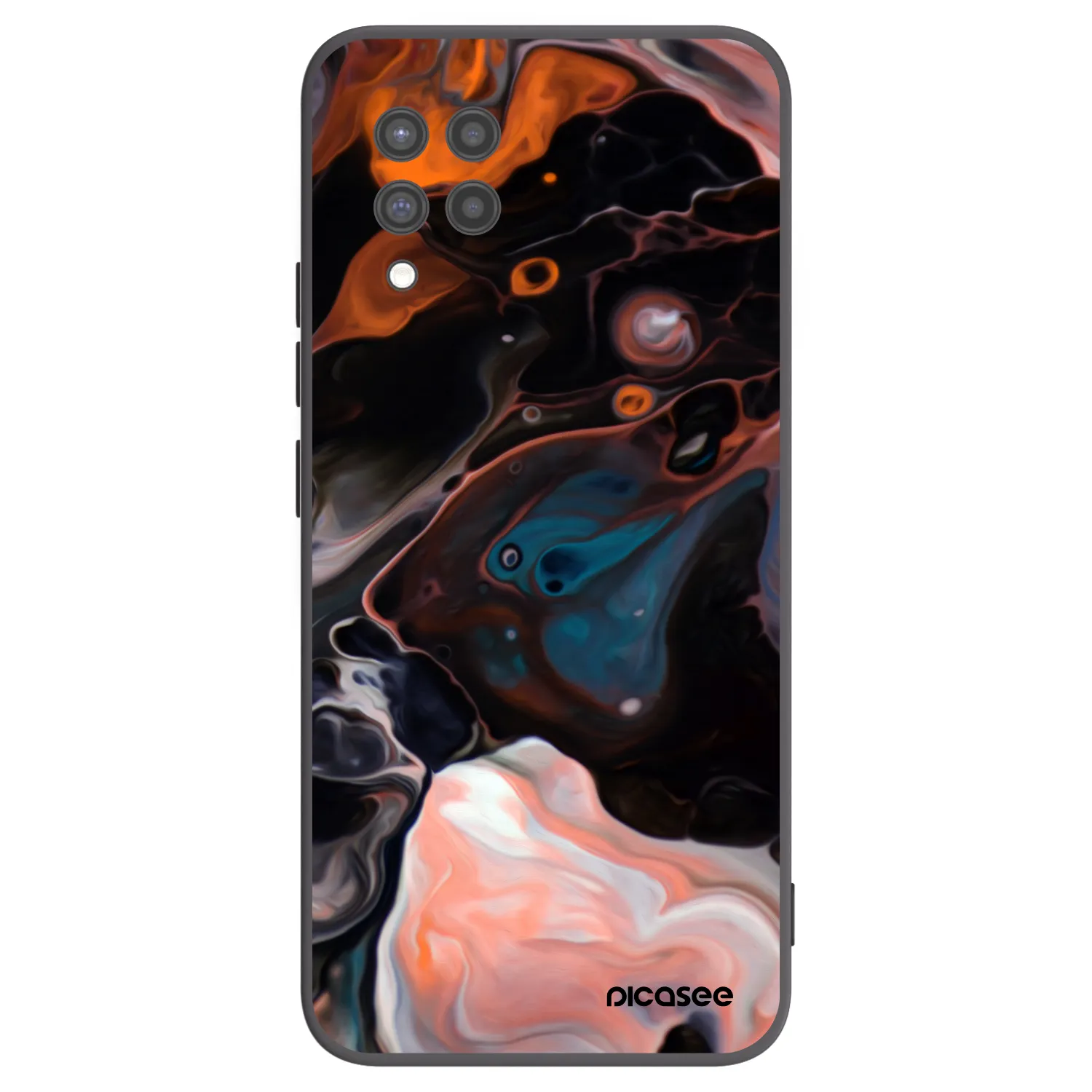 Picasee Μαύρη θήκη σιλικόνης για Samsung Galaxy A42 A426B - Cream