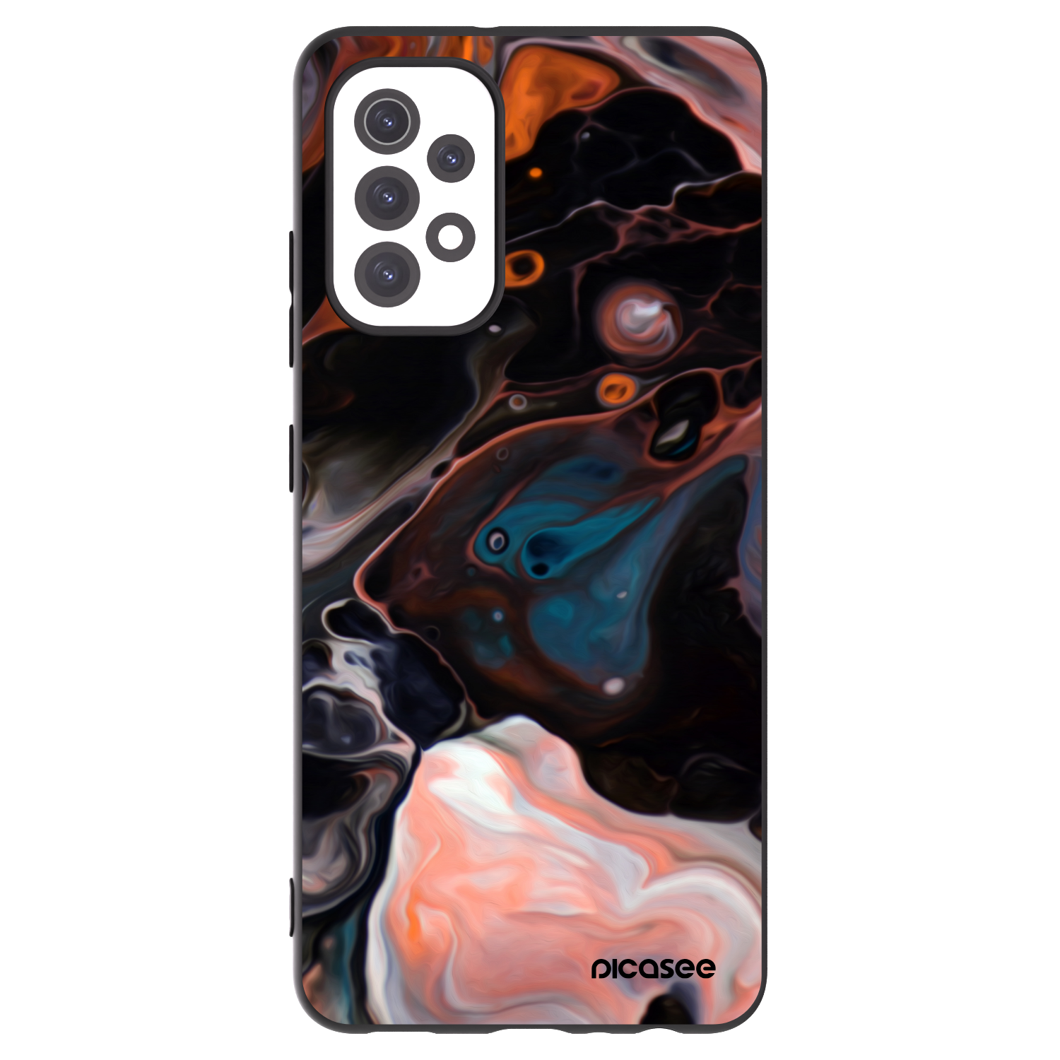 Picasee Μαύρη θήκη σιλικόνης για Samsung Galaxy A32 5G A326B - Cream