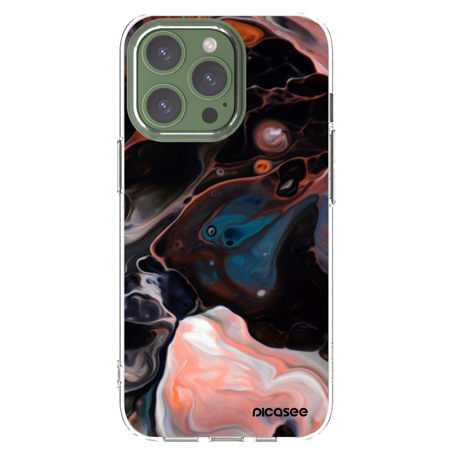 Picasee διαφανής θήκη σιλικόνης Apple iPhone 13 Pro - Cream