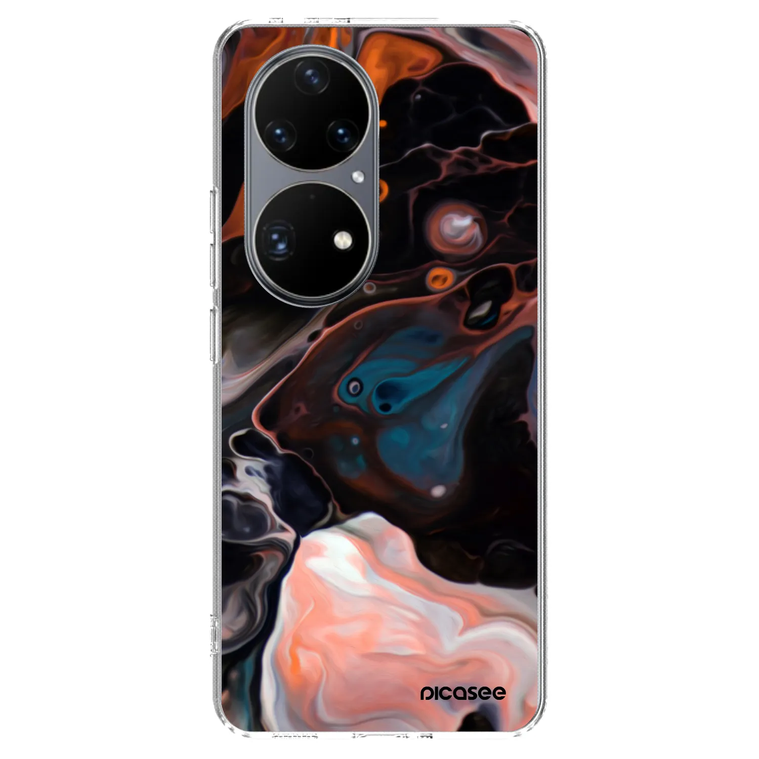 Picasee διαφανής θήκη σιλικόνης Huawei P50 - Cream