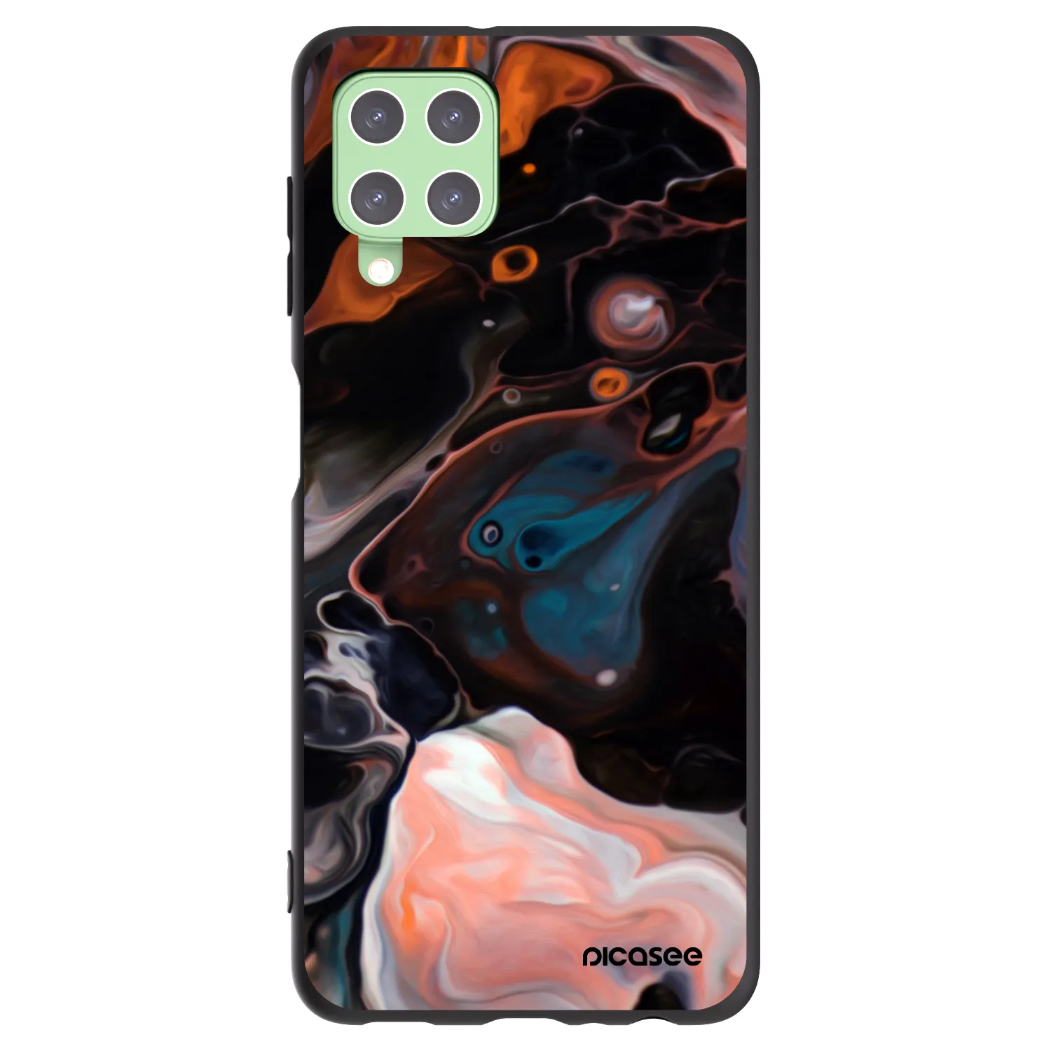 Picasee Μαύρη θήκη σιλικόνης για Samsung Galaxy A22 A225F 4G - Cream