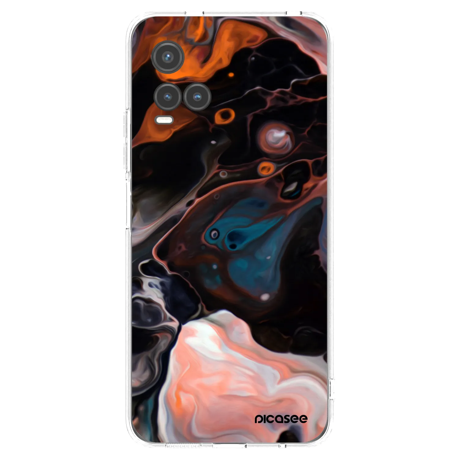 Picasee διαφανής θήκη σιλικόνης Vivo Y33s - Cream