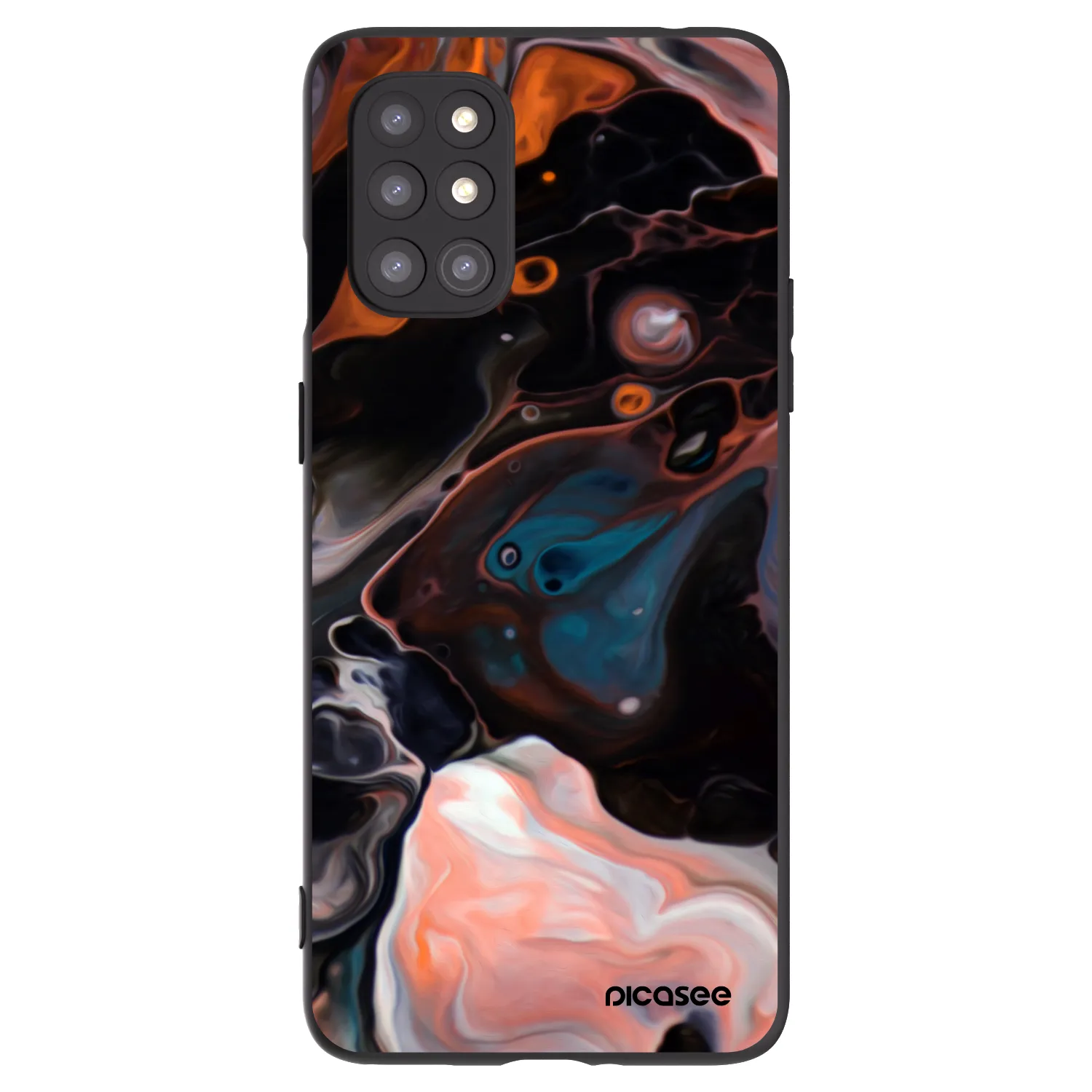 Picasee Μαύρη θήκη σιλικόνης για OnePlus 8T - Cream