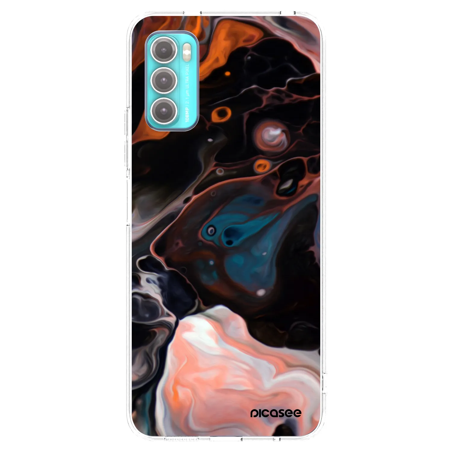 Picasee διαφανής θήκη σιλικόνης Motorola Moto G60 - Cream
