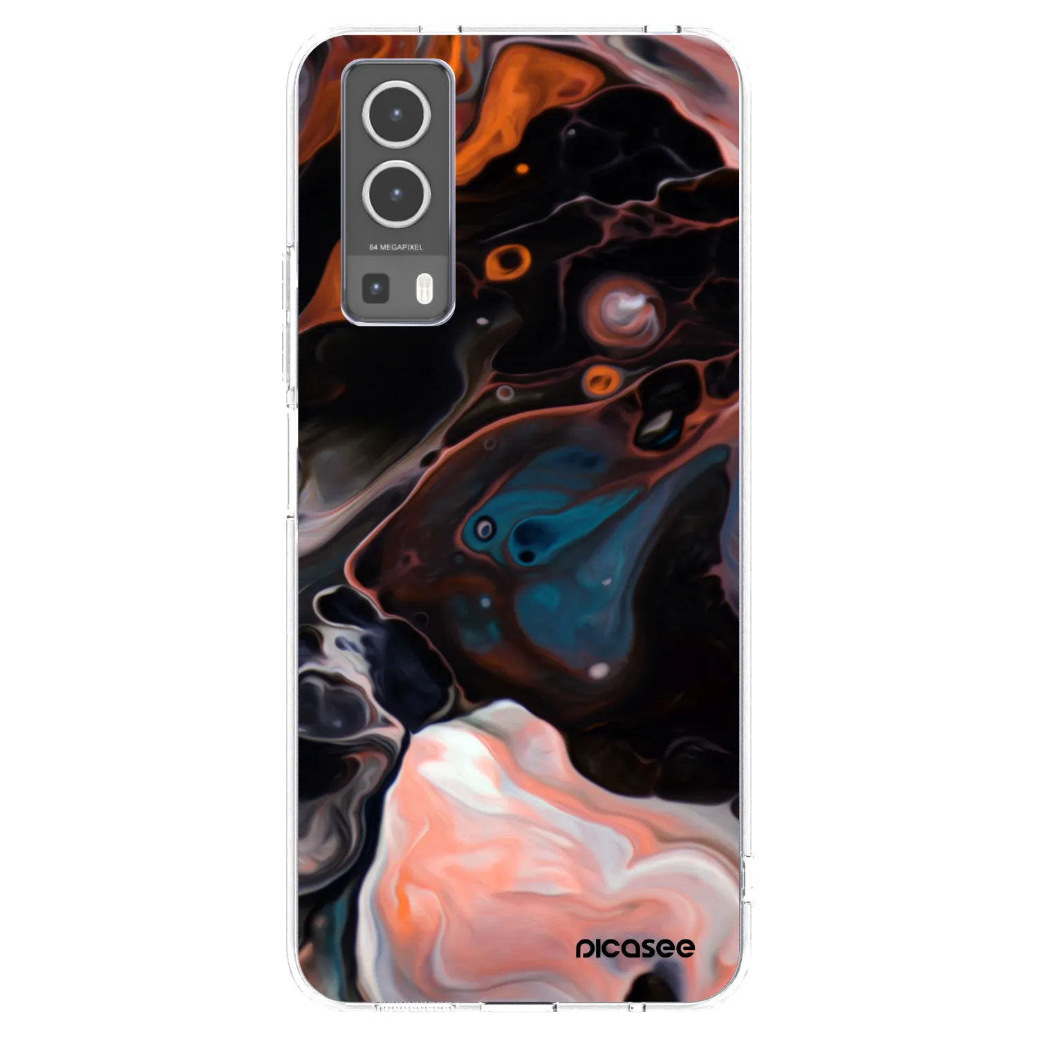 Picasee διαφανής θήκη σιλικόνης Vivo Y72 5G - Cream