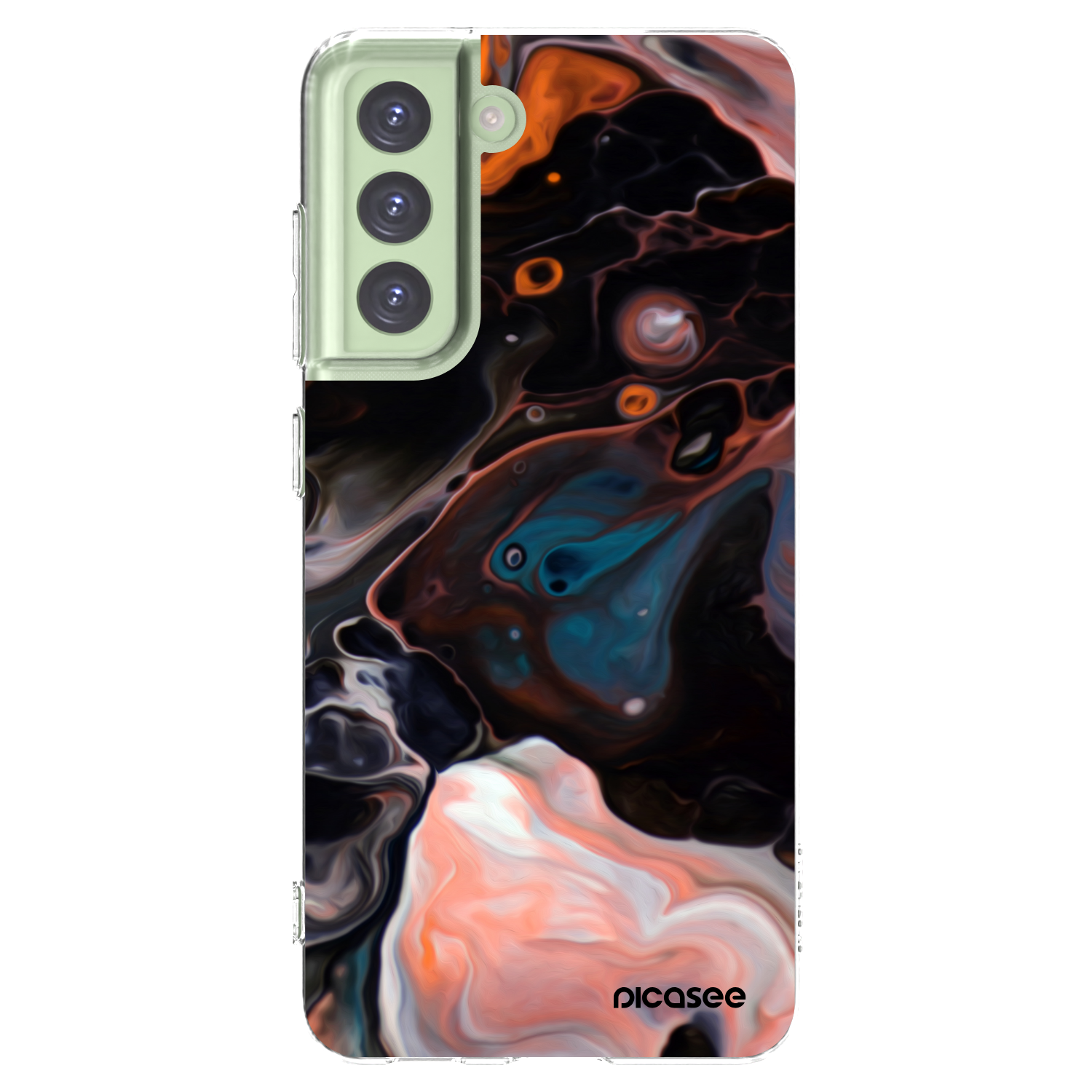 Picasee διαφανής θήκη σιλικόνης Samsung Galaxy S21 FE 5G - Cream