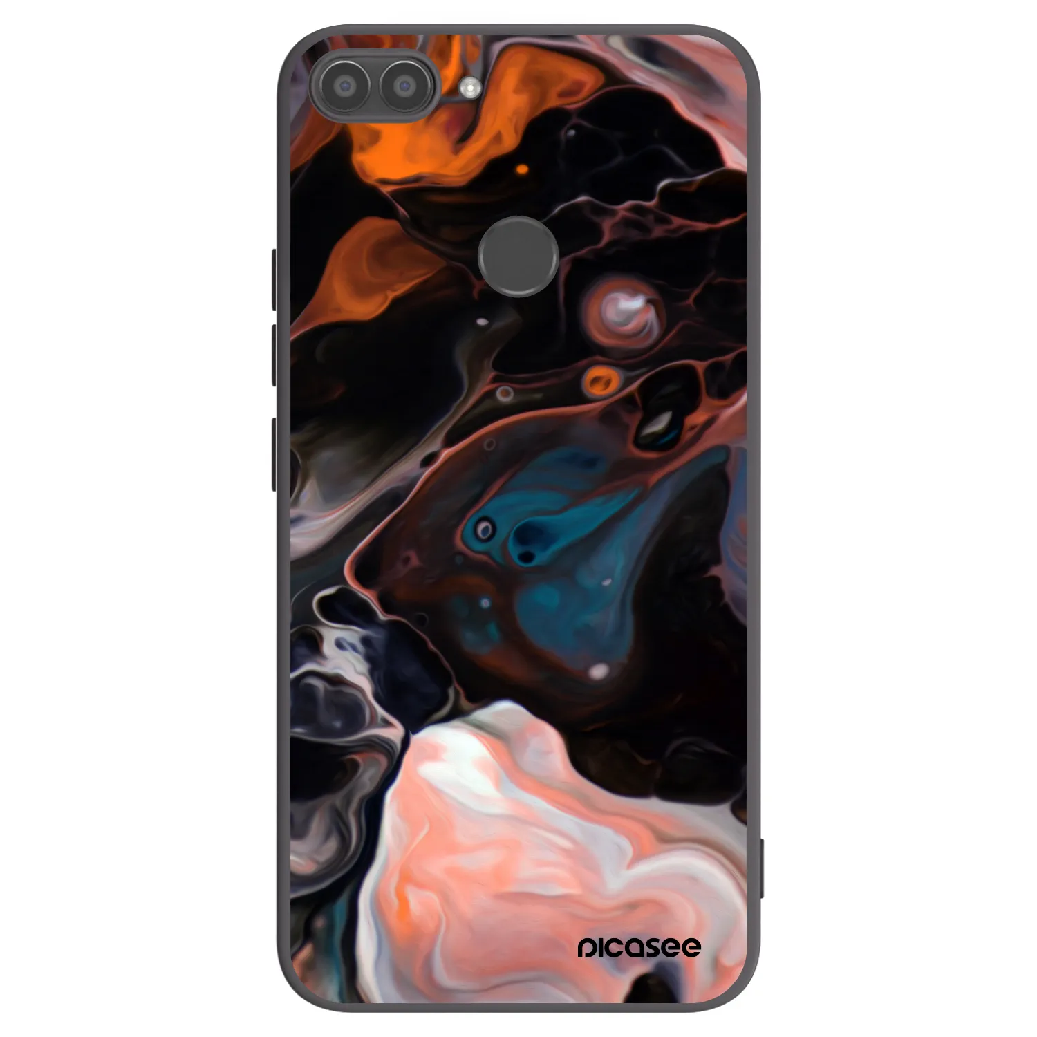 Picasee Μαύρη θήκη σιλικόνης για Huawei P Smart - Cream