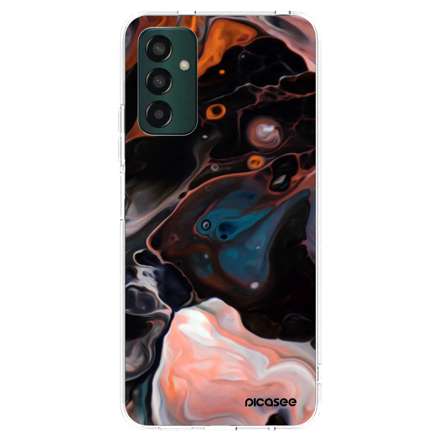 Picasee διαφανής θήκη σιλικόνης Samsung Galaxy M13 M135F - Cream