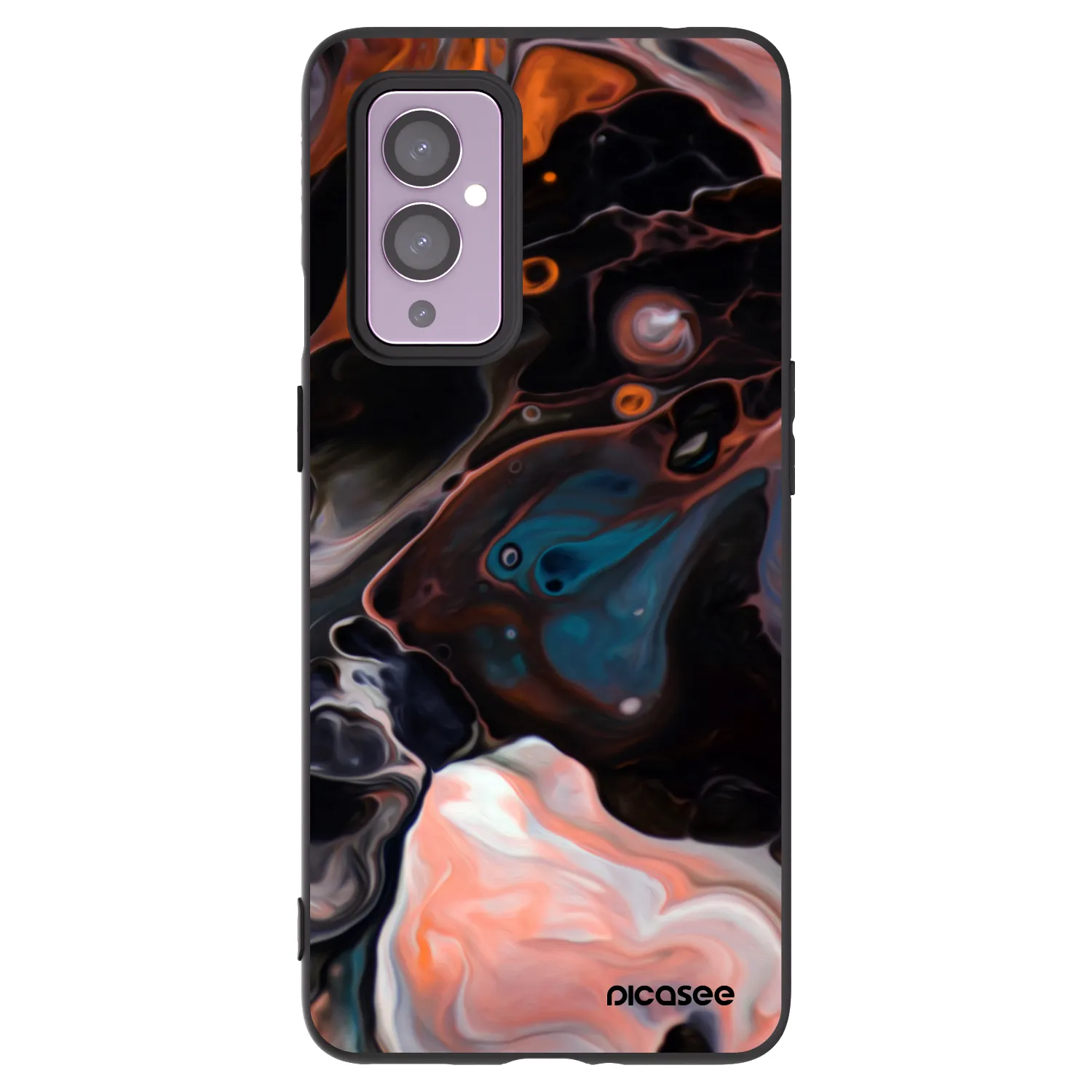Picasee Μαύρη θήκη σιλικόνης για OnePlus 9 - Cream