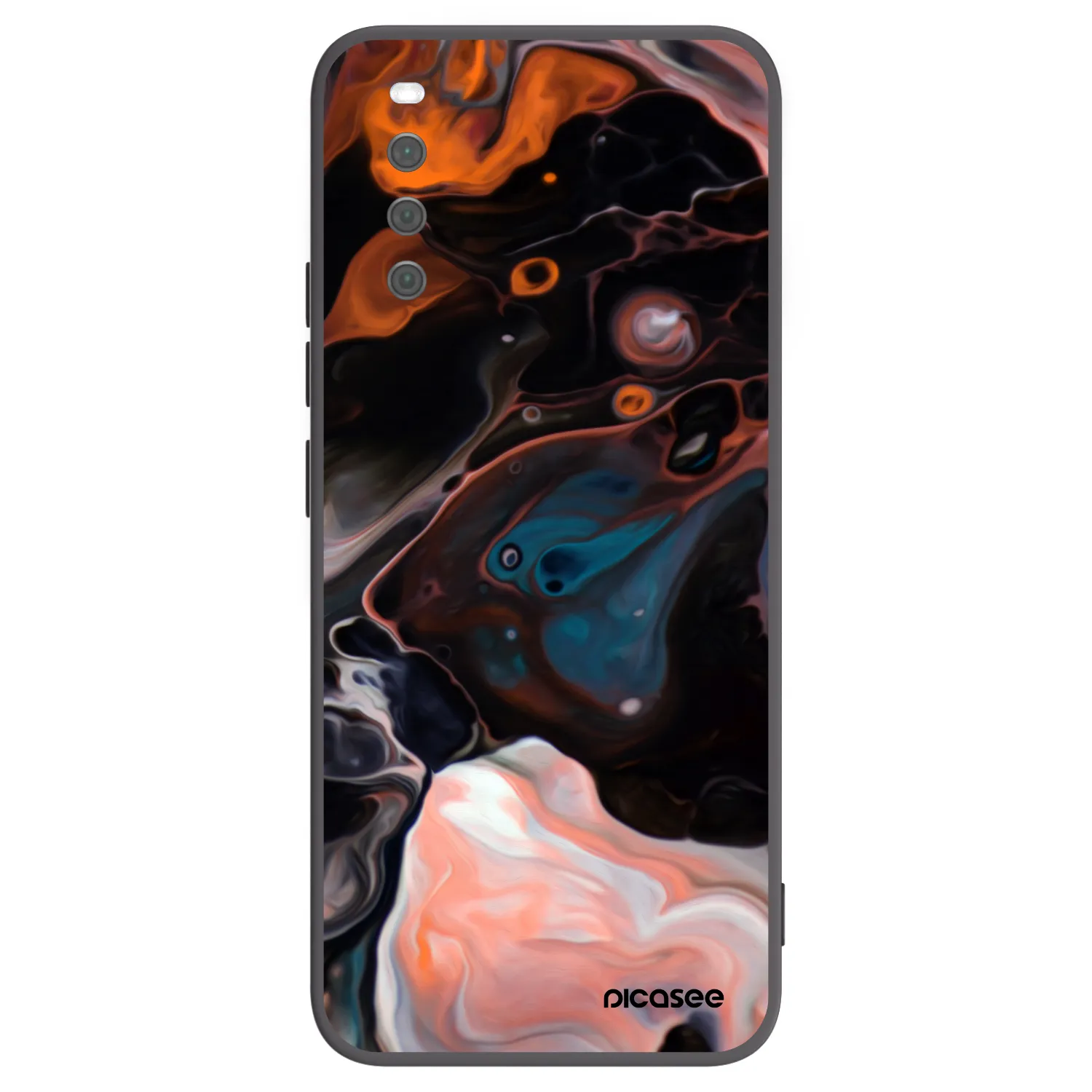 Picasee Μαύρη θήκη σιλικόνης για Sony Xperia 10 III - Cream