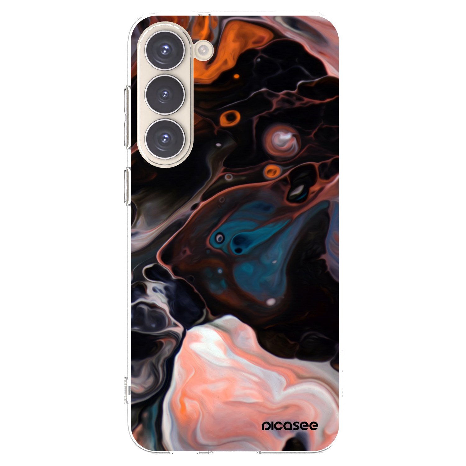 Picasee διαφανής θήκη σιλικόνης Samsung Galaxy S23+ 5G - Cream