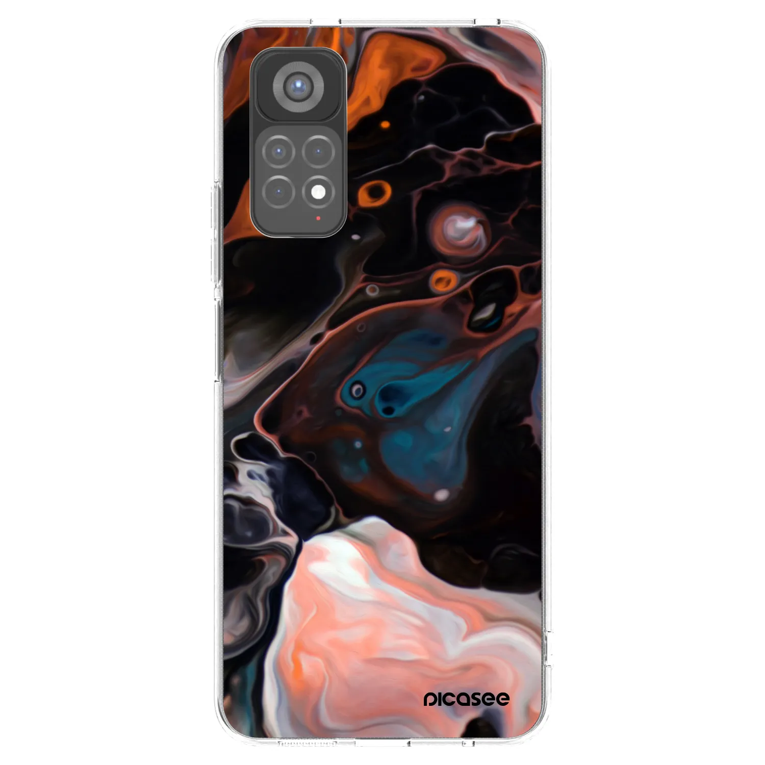 Picasee διαφανής θήκη σιλικόνης Xiaomi Redmi Note 11S 5G - Cream