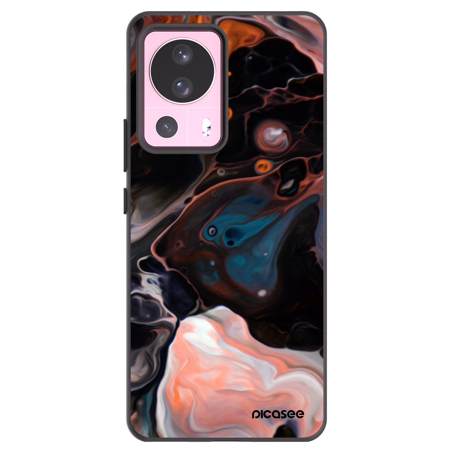 Picasee Μαύρη θήκη σιλικόνης για Xiaomi 13 Lite - Cream