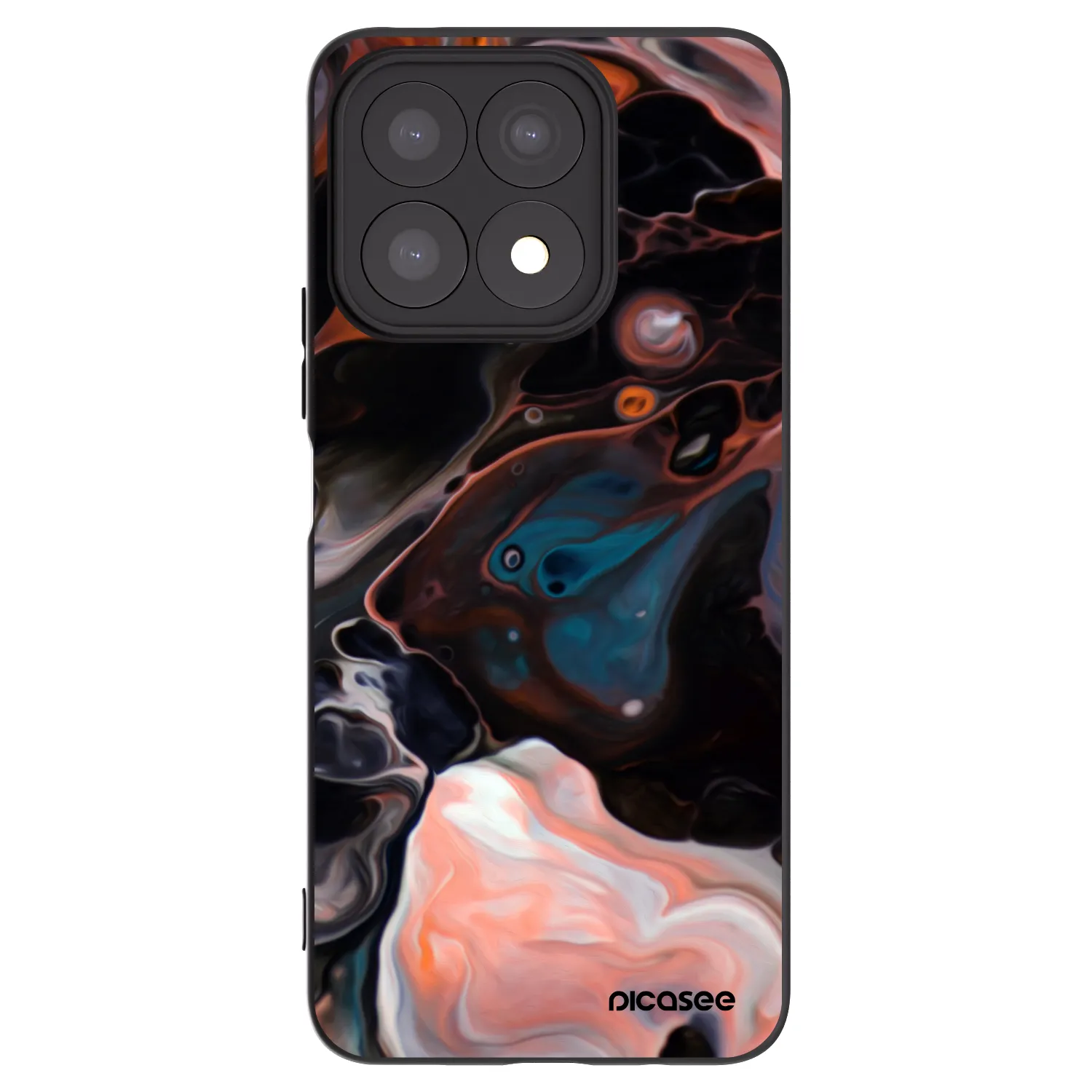Picasee Μαύρη θήκη σιλικόνης για Honor X8a - Cream