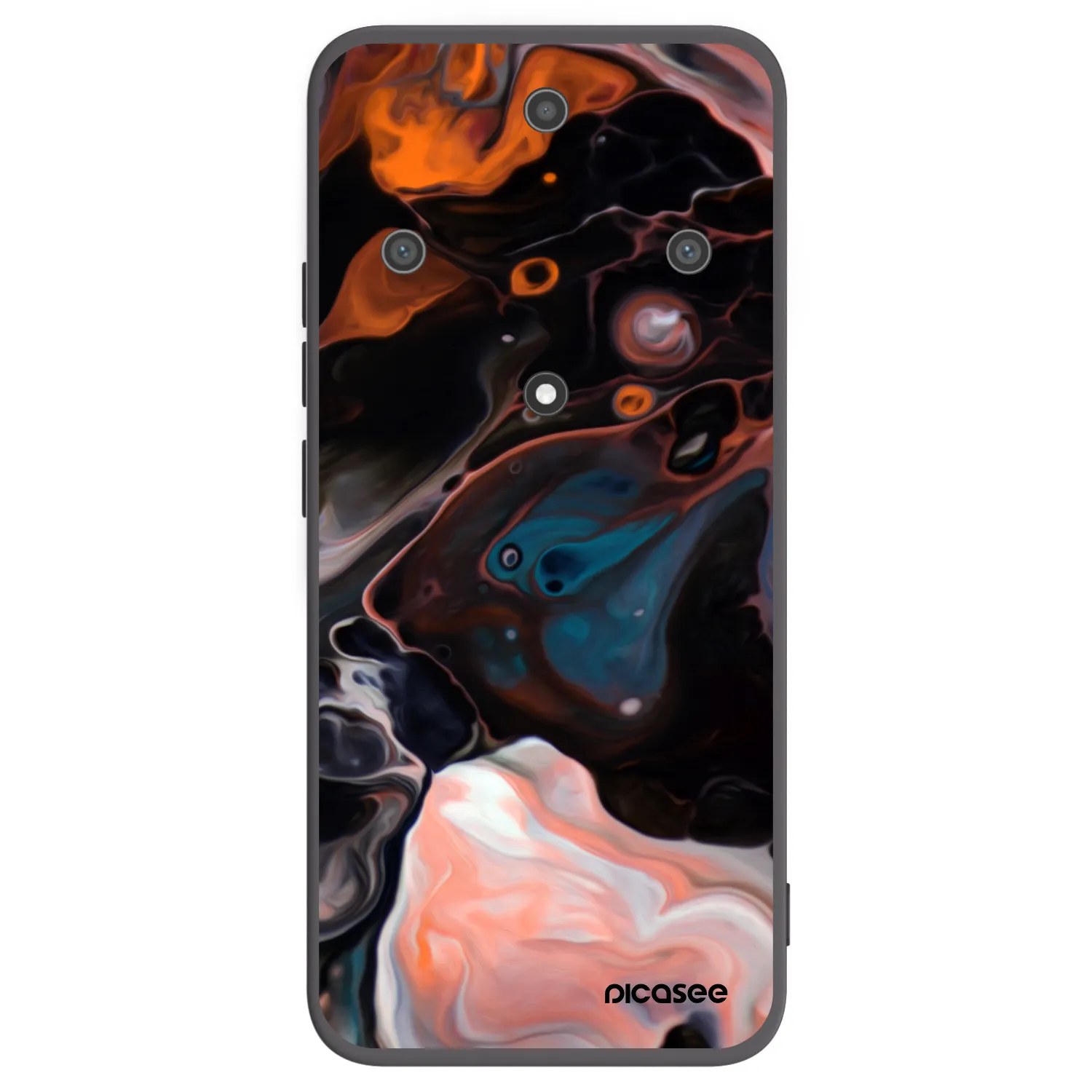 Picasee Μαύρη θήκη σιλικόνης για Honor Magic5 Lite 5G - Cream