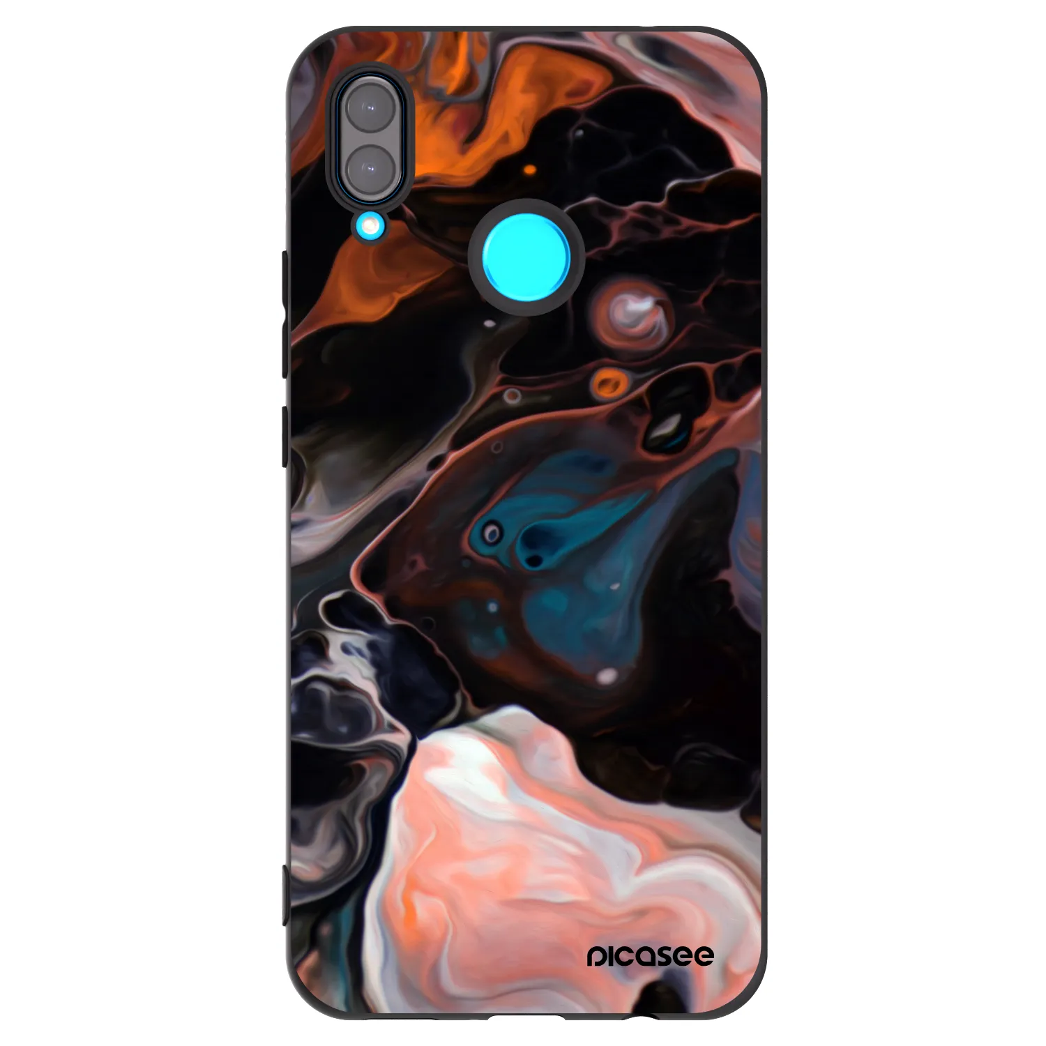 Picasee Μαύρη θήκη σιλικόνης για Huawei Nova 3 - Cream