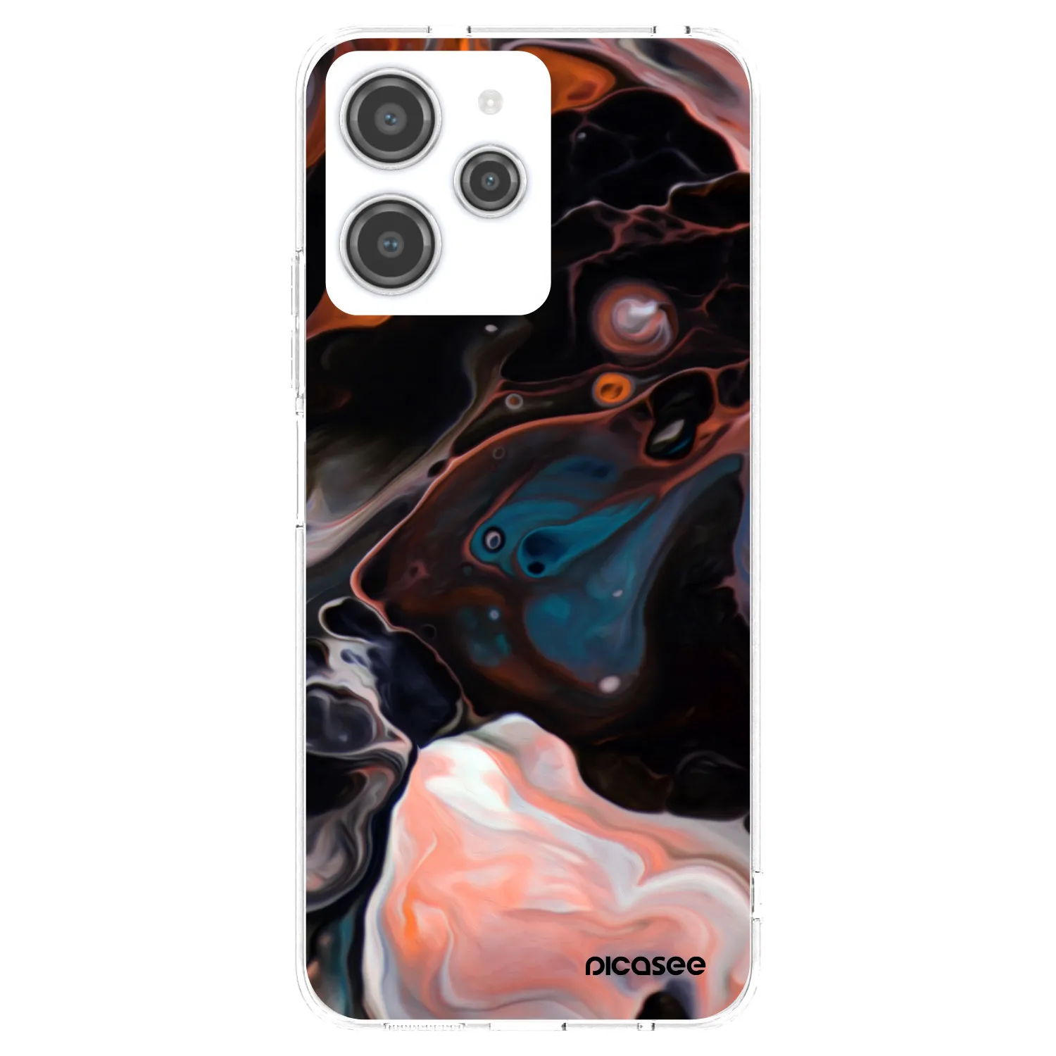 Picasee διαφανής θήκη σιλικόνης Xiaomi Redmi 12 4G - Cream